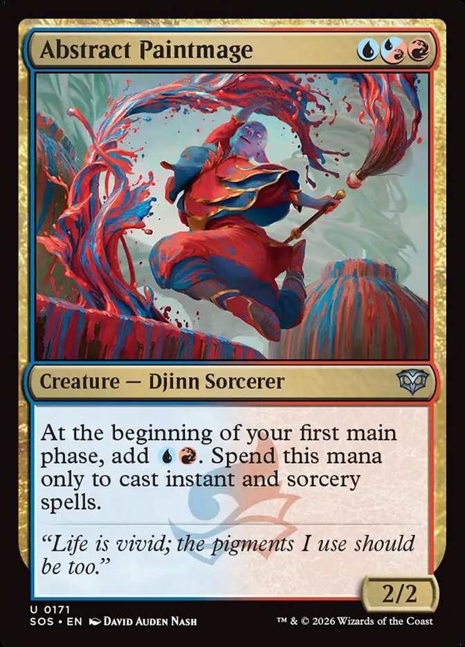 Abstract Paintmage, Secrets Of Strixhaven Card Art