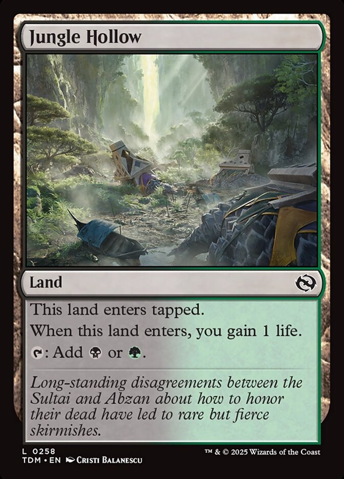 Jungle Hollow, Tarkir: dragonstorm Card Art