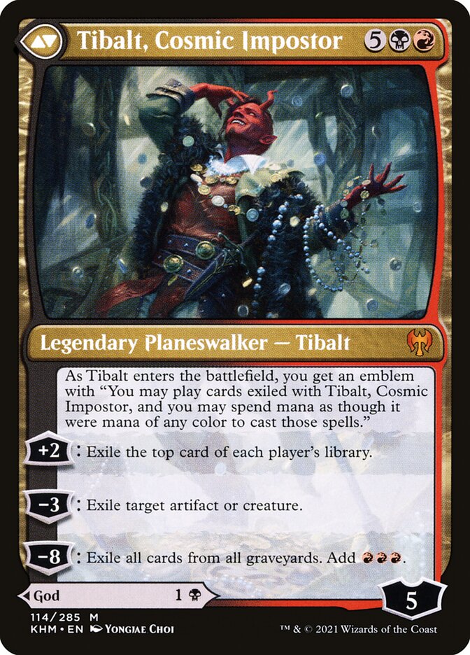 Valki, God of Lies // Tibalt, Cosmic Impostor, The List Card Art