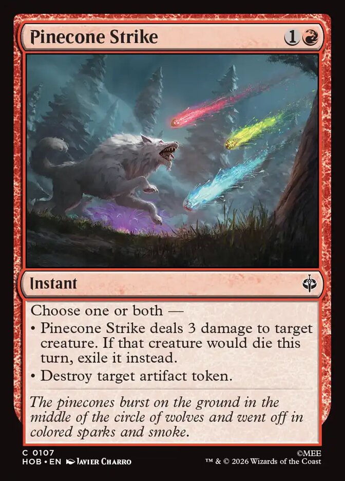 Pinecone Strike, The Hobbit Card Art