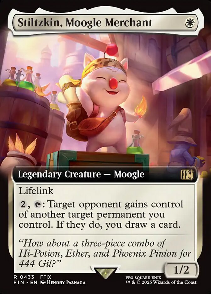 Stiltzkin, Moogle Merchant, Final Fantasy Card Art