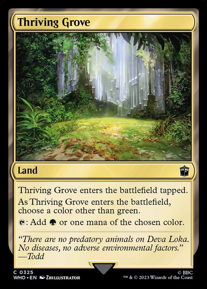 Thriving Grove, Doctor Who Card Art