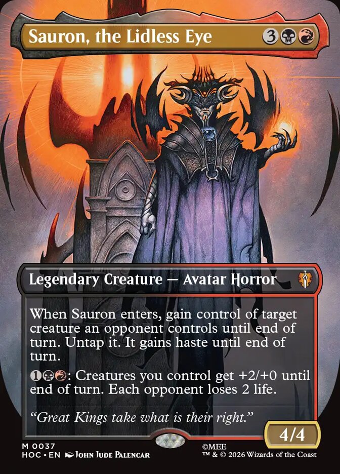 Sauron, the Lidless Eye, The Hobbit Eternal Card Art