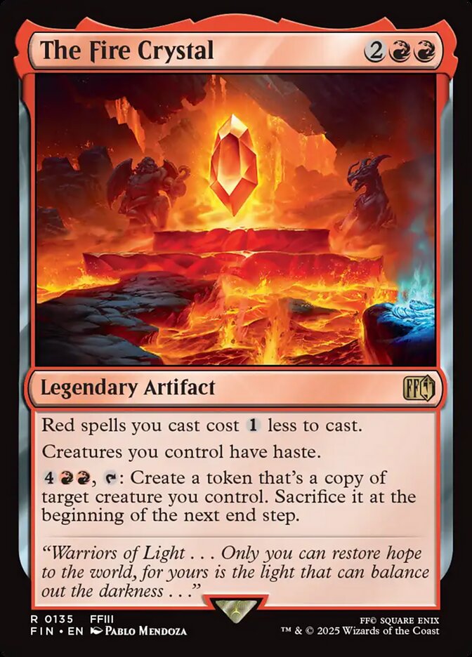 The Fire Crystal, Final fantasy Card Art