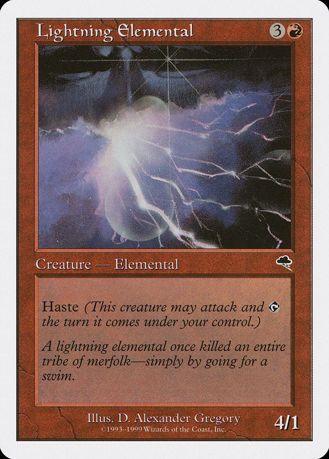 Lightning Elemental, Battle Royale Box Set Card Art