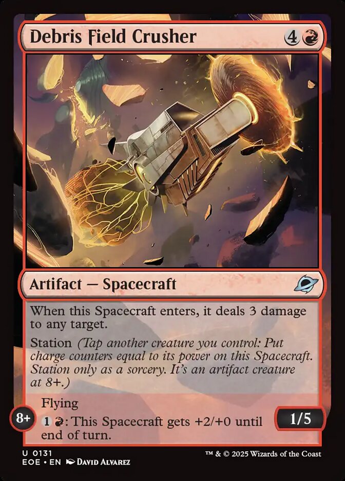 Debris Field Crusher, Edge Of Eternities Card Art