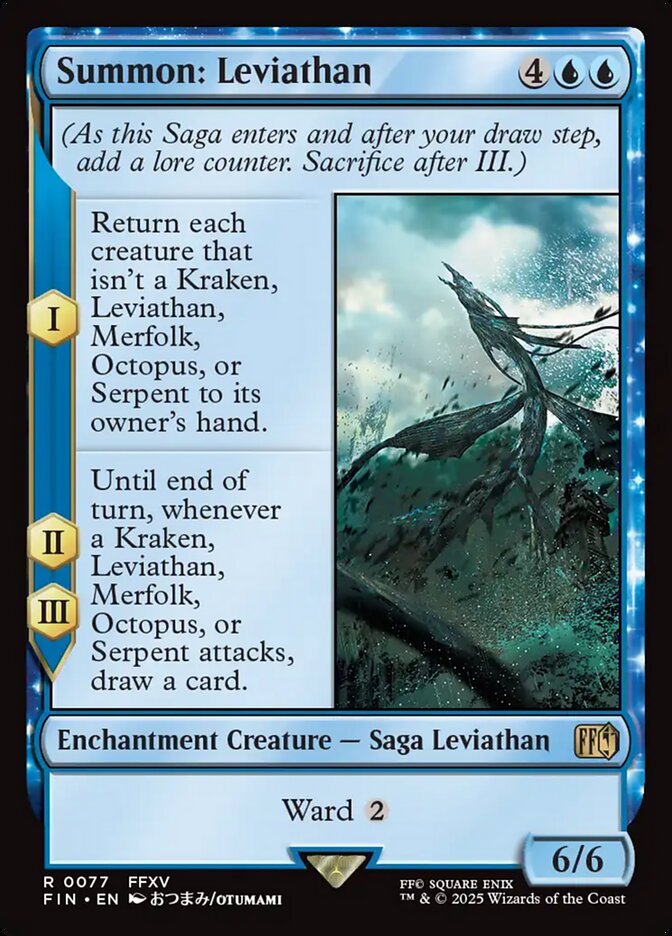 Summon: Leviathan, Final fantasy Card Art