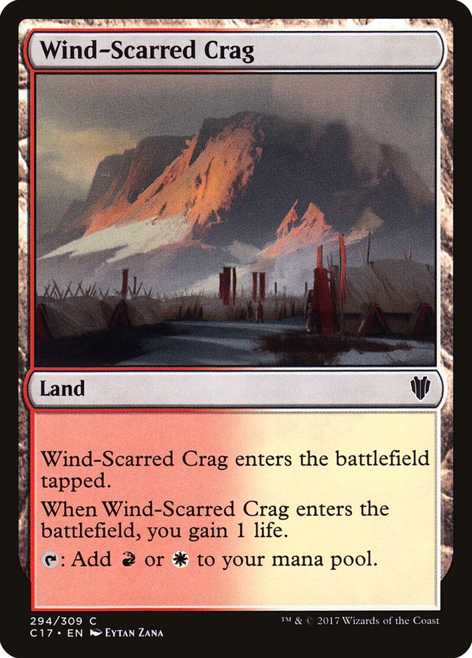 Wind-Scarred Crag, Commander 2017 Card Art