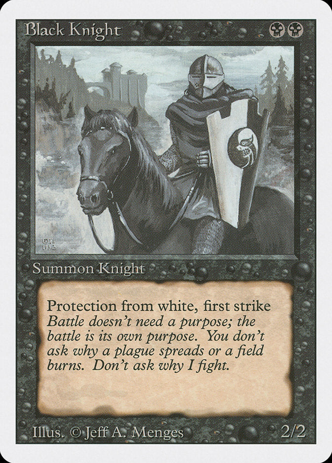Black Knight, Revised edition Card Art