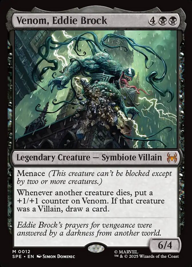 Venom, Eddie Brock, Marvel'S Spider-Man Eternal Card Art