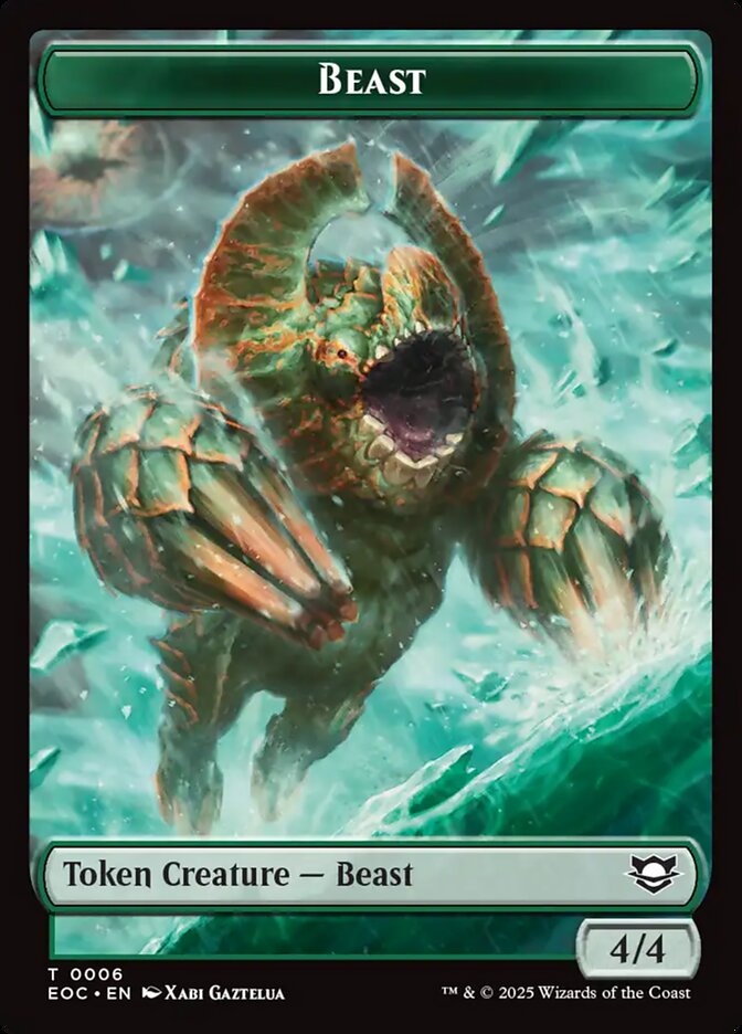 Beast, Edge Of Eternities Commander Tokens Card Art