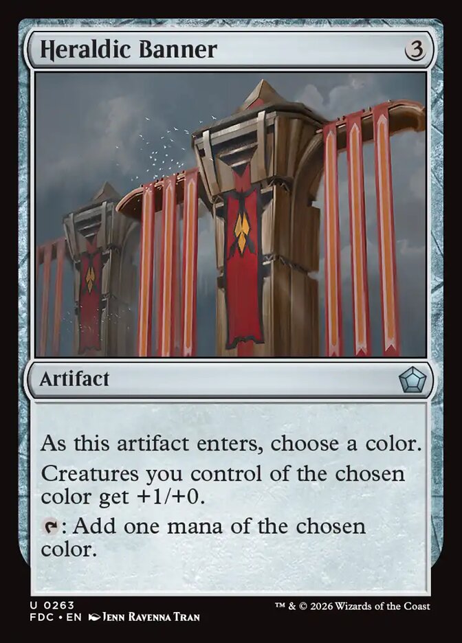 Heraldic Banner, Foundations Commander Card Art