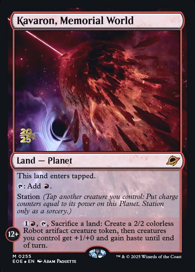 Kavaron, Memorial World, Edge of eternities promos Card Art