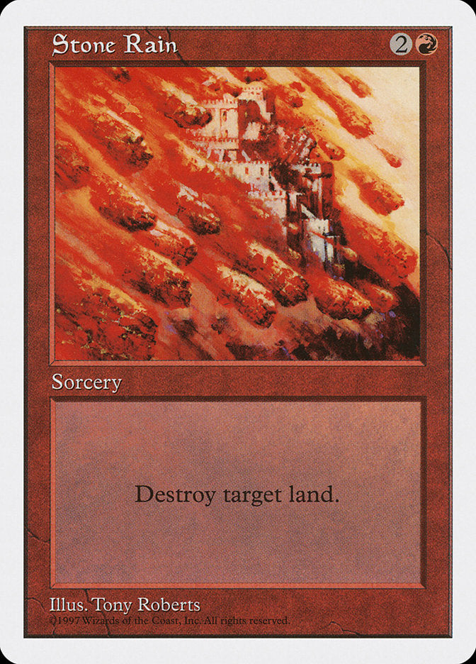 Stone Rain, Fifth edition Card Art