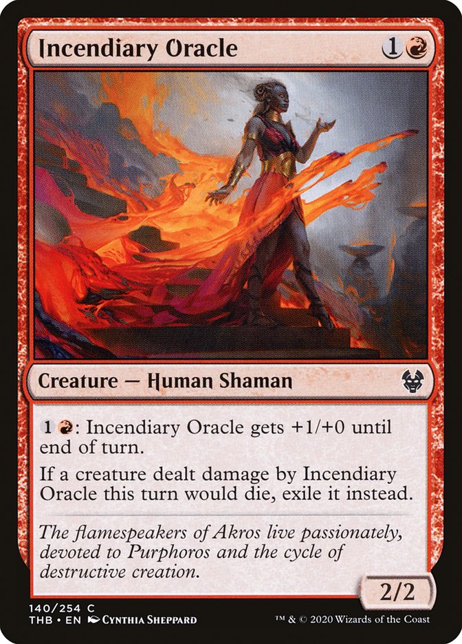 Incendiary Oracle, Theros beyond death Card Art
