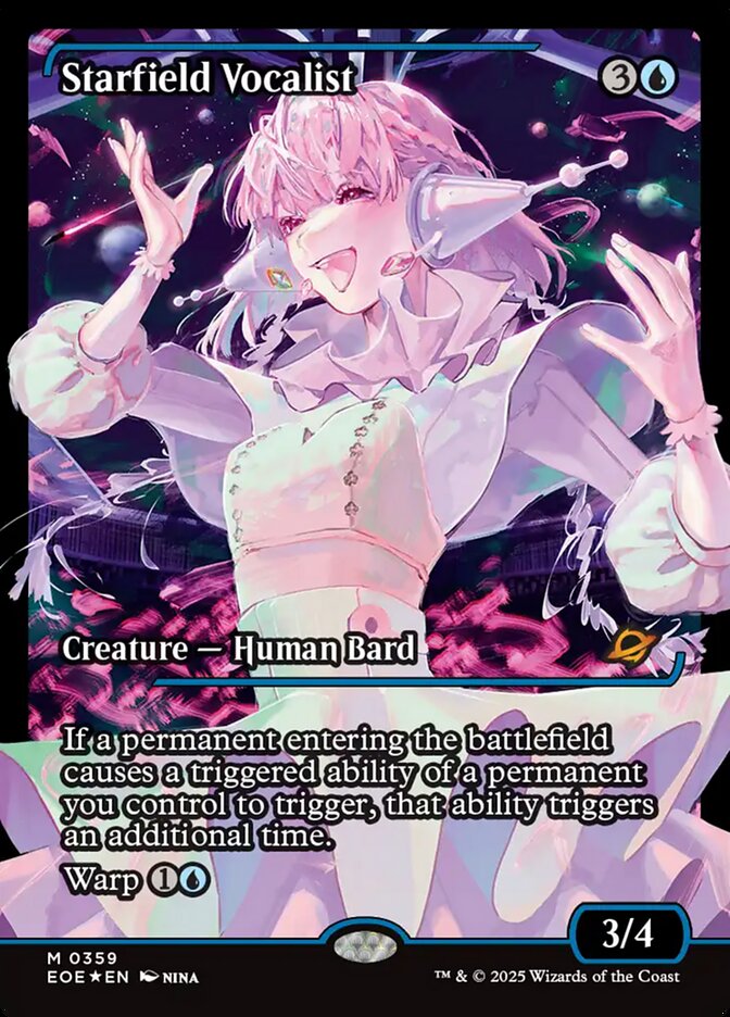 Starfield Vocalist, Edge Of Eternities Card Art