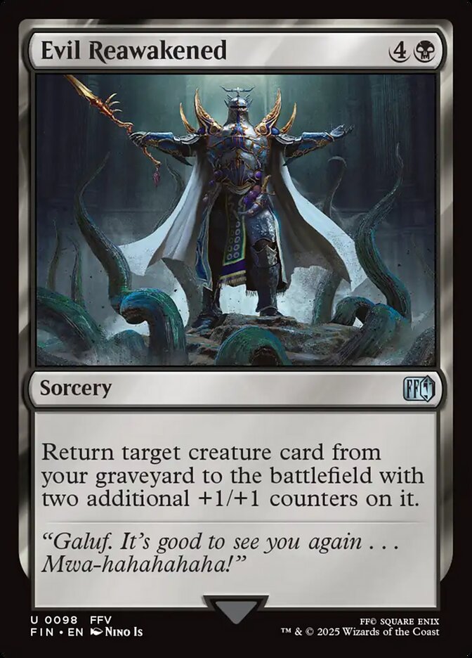 Evil Reawakened, Final fantasy Card Art