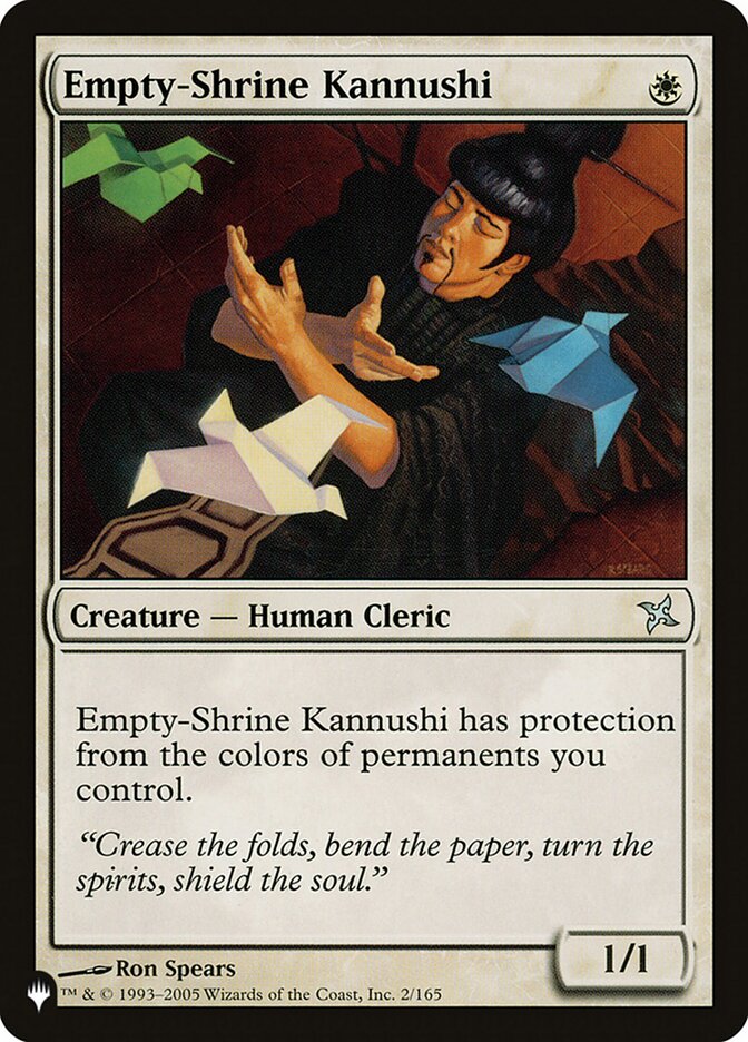 Empty-Shrine Kannushi, The List Card Art