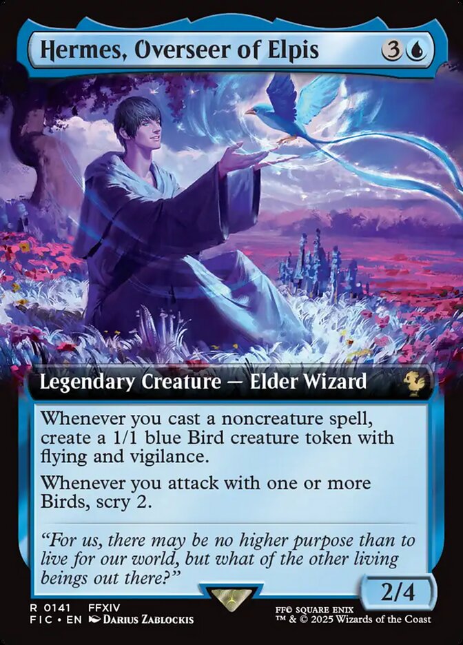Hermes, Overseer of Elpis, Final fantasy commander Card Art