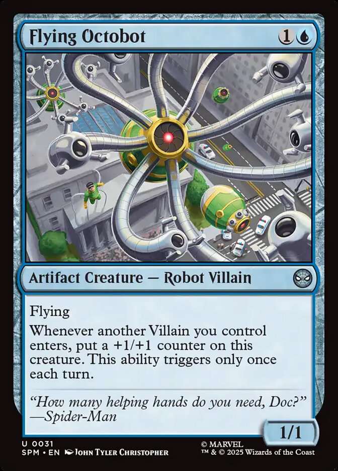Flying Octobot, Marvel'S Spider-Man Card Art