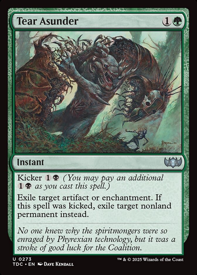 Tear Asunder, Tarkir: Dragonstorm Commander Card Art