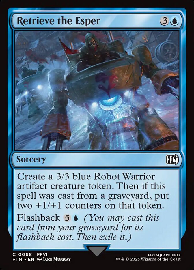 Retrieve the Esper, Final fantasy Card Art