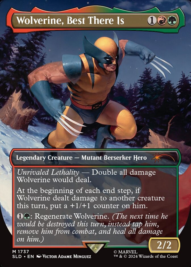 Wolverine, Best There Is, Secret lair drop Card Art