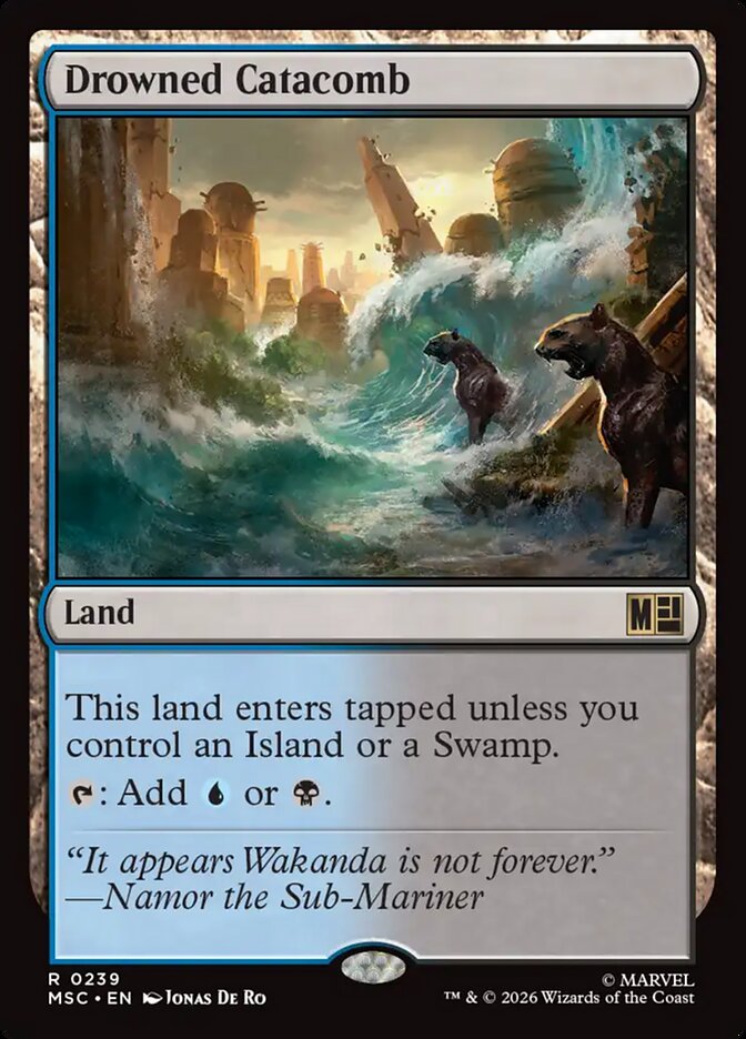 Drowned Catacomb, Marvel Super Heroes Commander Card Art