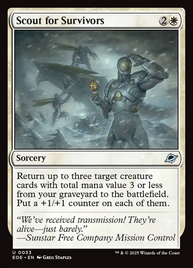 Scout for Survivors, Edge of eternities Card Art