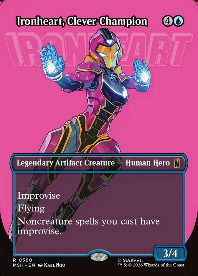 Ironheart, Clever Champion, Marvel Super Heroes Card Art