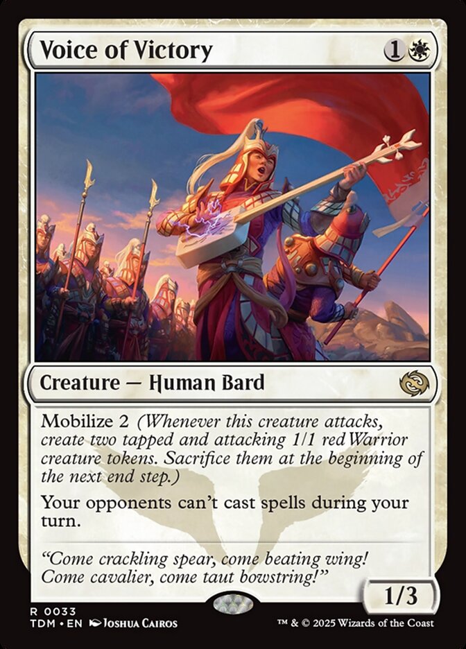 Voice of Victory, Tarkir: dragonstorm Card Art