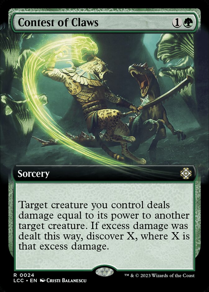 Contest of Claws, The Lost Caverns Of Ixalan Commander Card Art