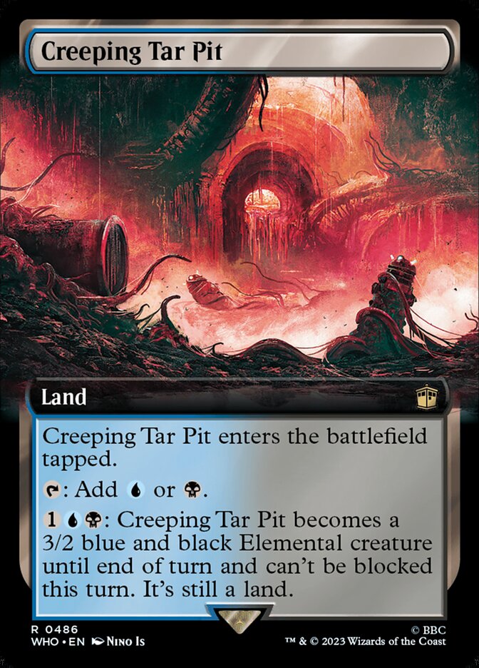 Creeping Tar Pit, Doctor Who Card Art