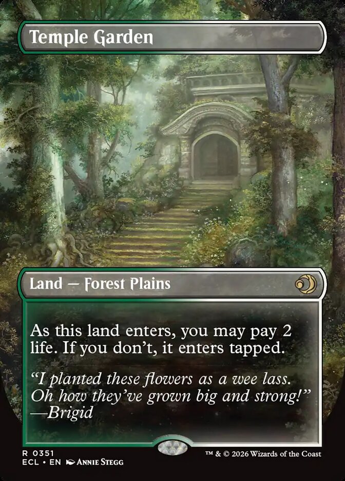 Temple Garden // Temple Garden, Lorwyn Eclipsed Card Art