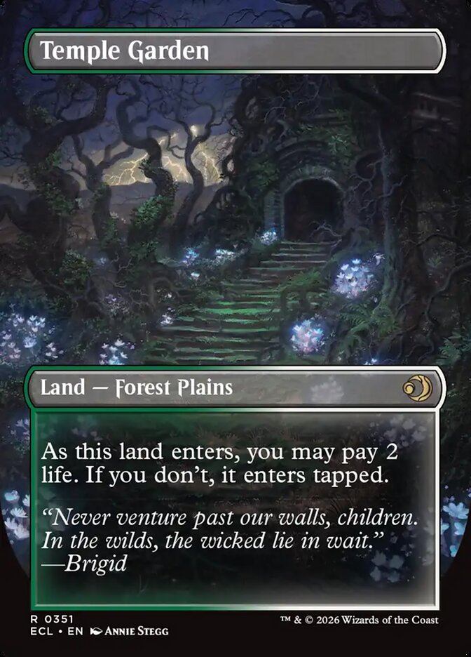 Temple Garden // Temple Garden, Lorwyn Eclipsed Card Art