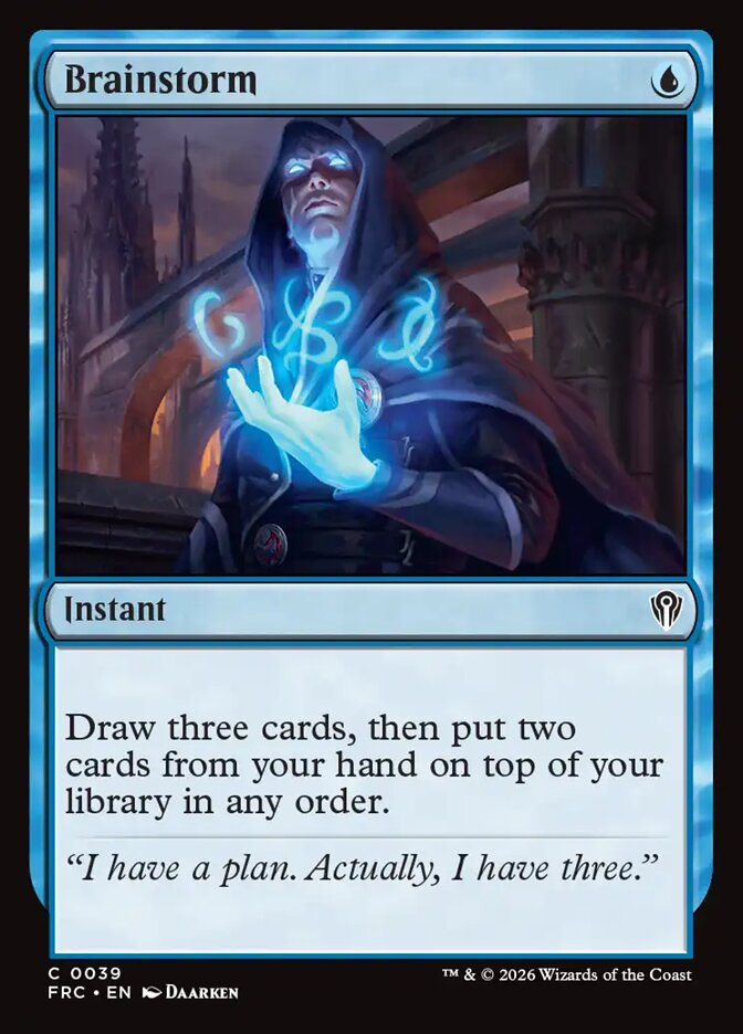 Brainstorm, Reality Fracture Commander Card Art