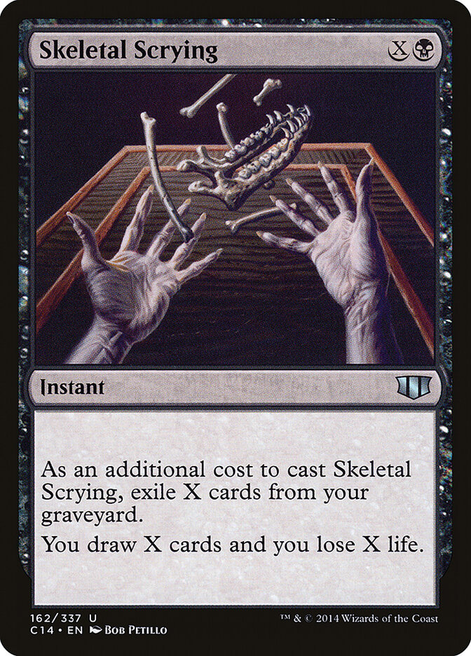 Skeletal Scrying, Commander 2014 Card Art