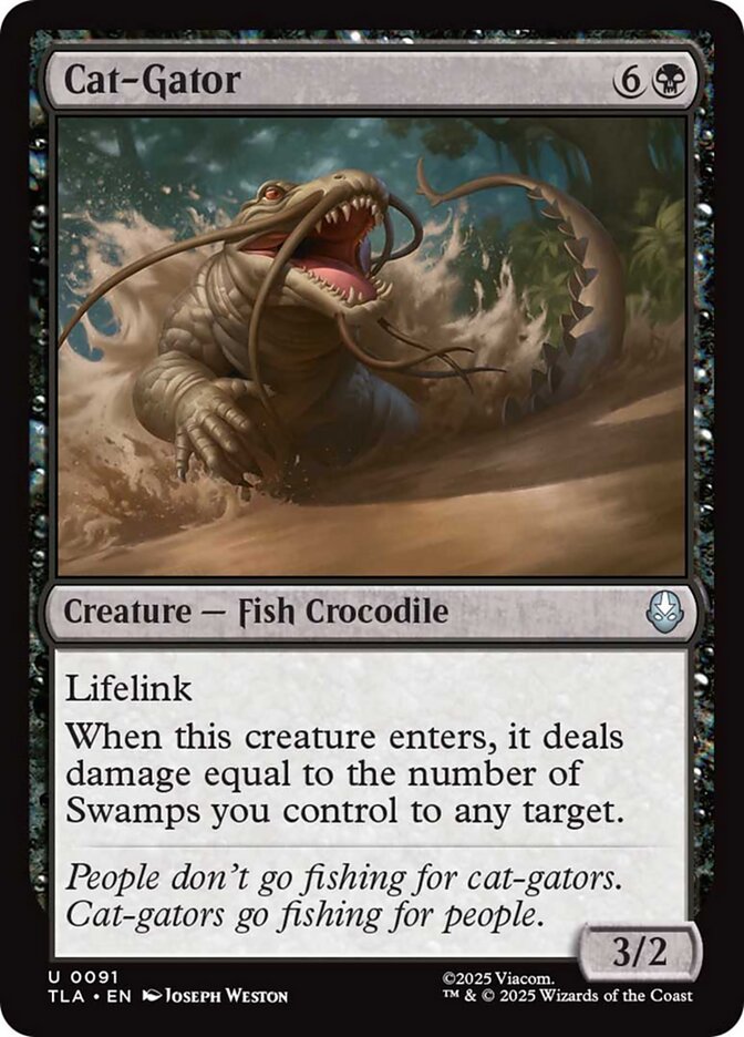 Cat-Gator, Avatar: The Last Airbender Card Art