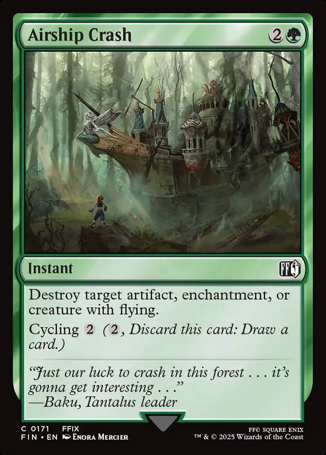 Airship Crash, Final fantasy Card Art