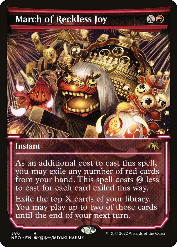 March of Reckless Joy, Kamigawa: Neon Dynasty Card Art