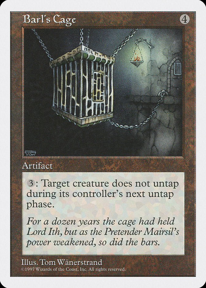 Barl's Cage, Fifth edition Card Art