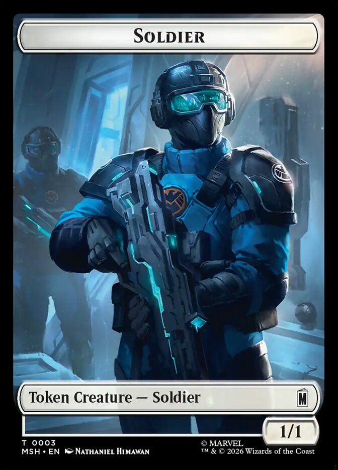Soldier, Marvel Super Heroes Tokens Card Art