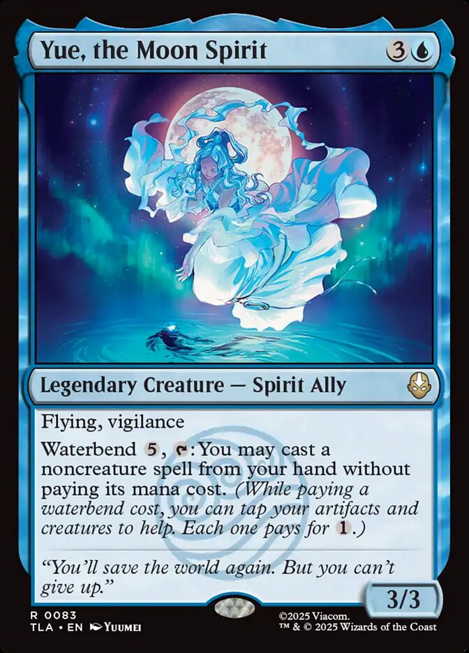 Yue, the Moon Spirit, Avatar: The Last Airbender Card Art