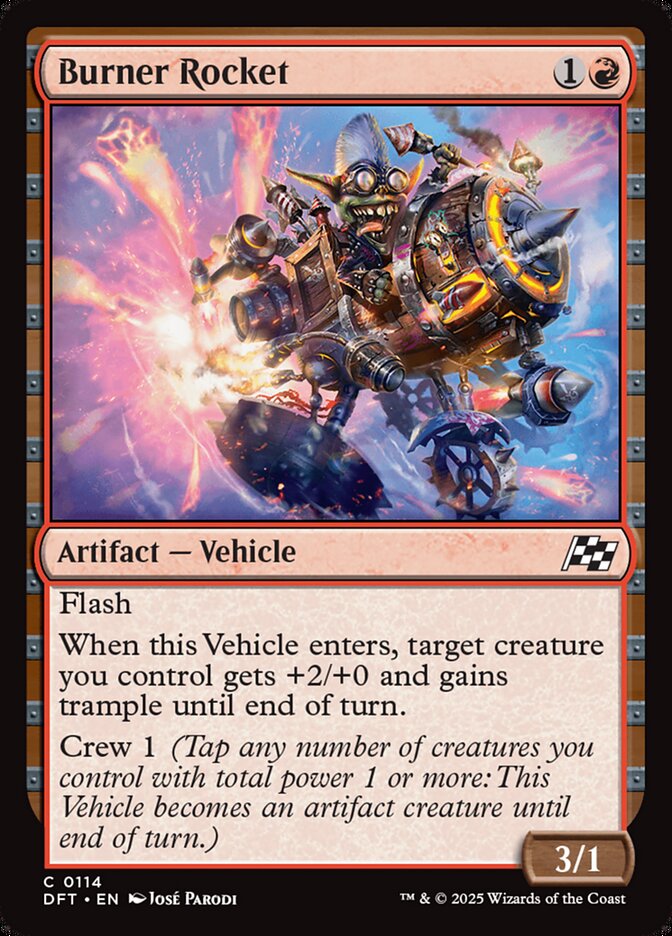 Burner Rocket, Aetherdrift Card Art