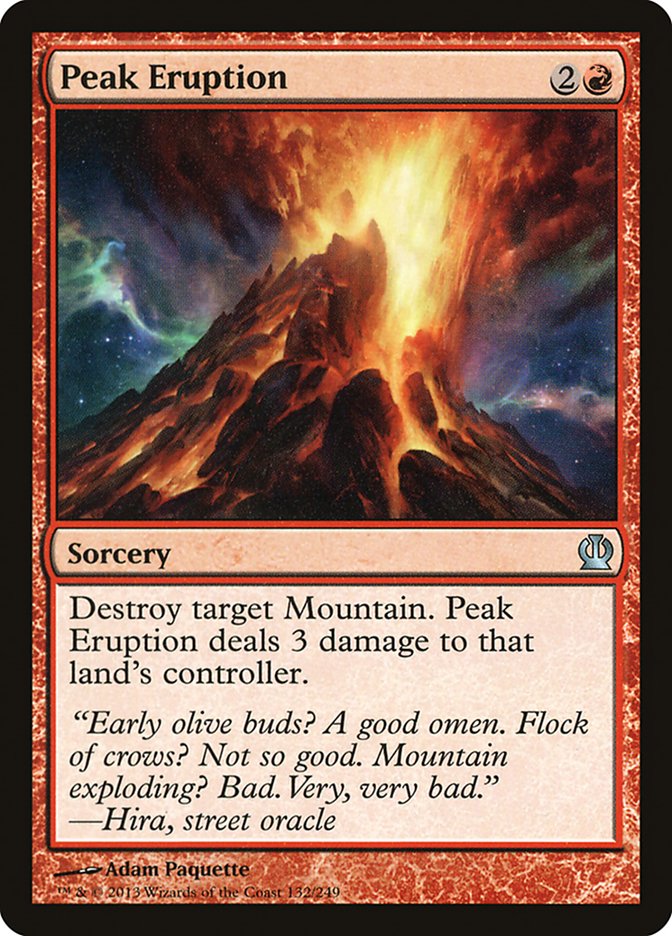 Peak Eruption, Theros Card Art