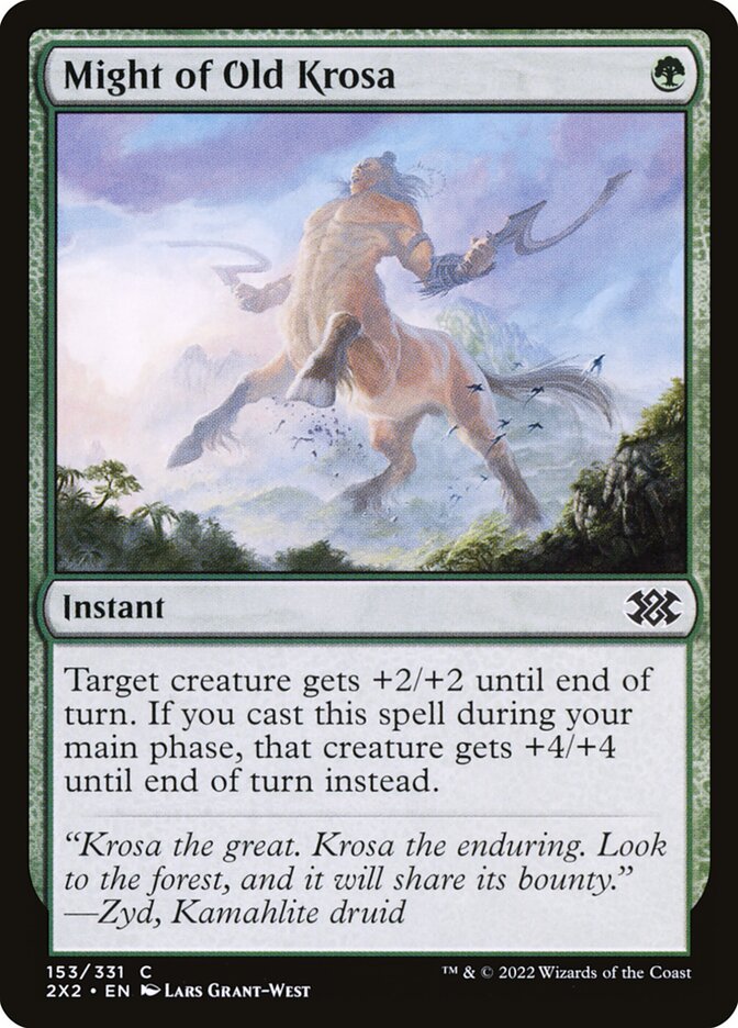 Might of Old Krosa, Double masters 2022 Card Art