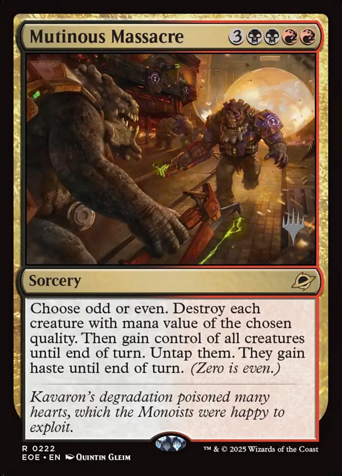 Mutinous Massacre, Edge Of Eternities Promos Card Art