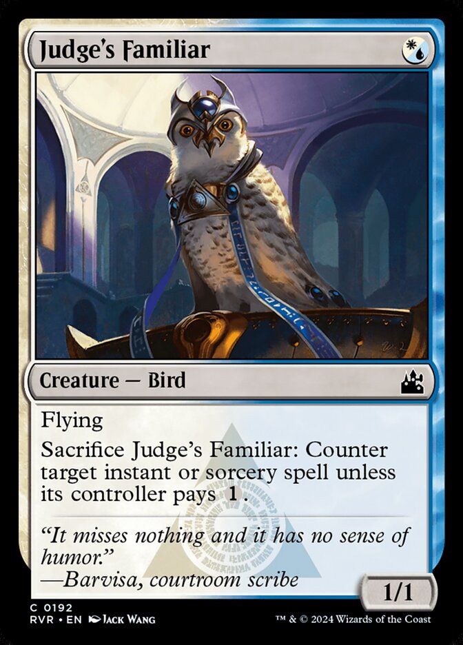 Judge's Familiar, Ravnica remastered Card Art
