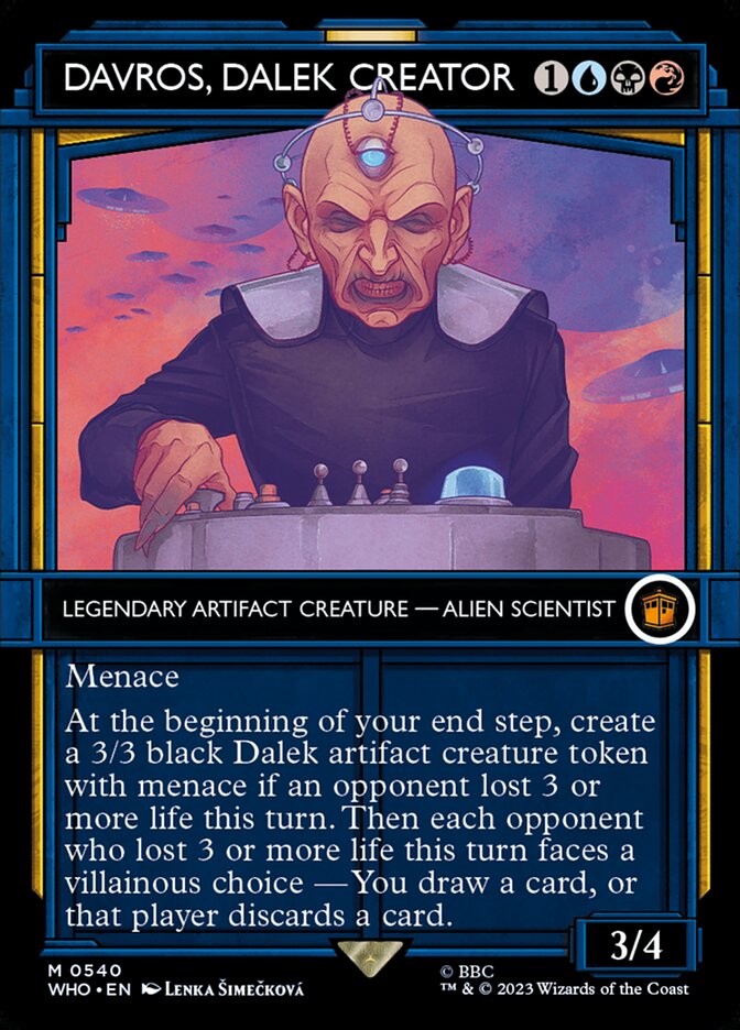 Davros, Dalek Creator, Doctor Who Card Art