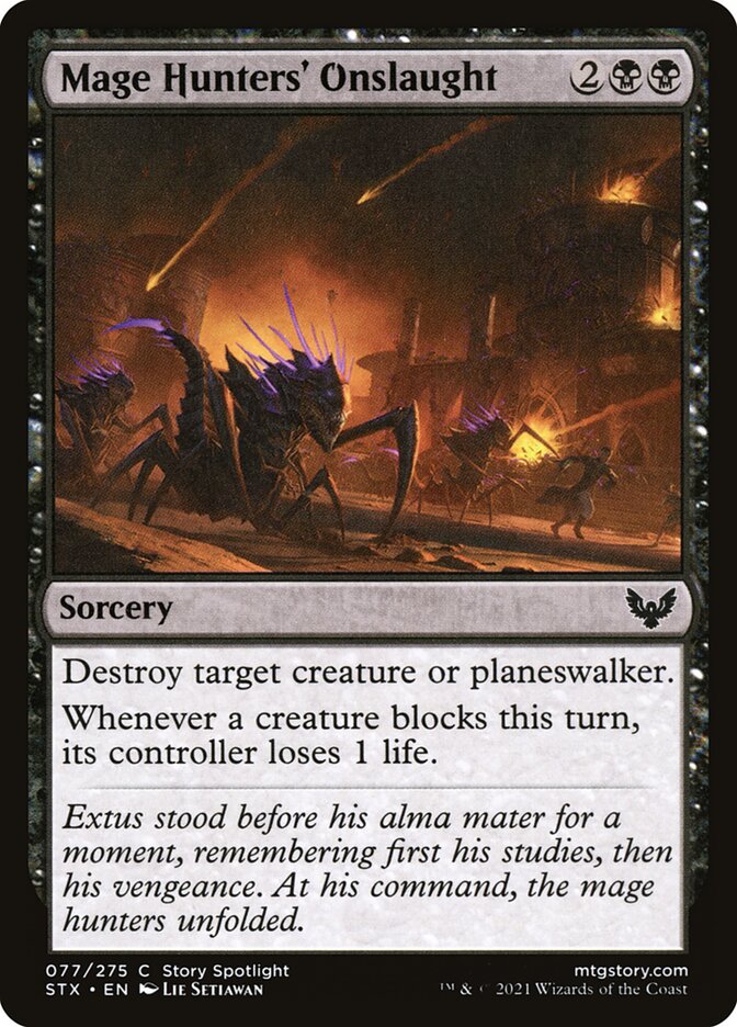 Mage Hunters' Onslaught, Strixhaven: School Of Mages Card Art
